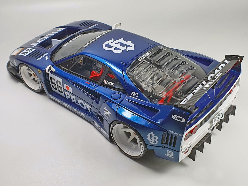 製作中 LBWK F40 Kitbox x PZY Model PZY x KITBOX. 1.24 scale Ferrari F40 LBWK Unboxing & ideas